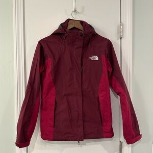 Women’s The North Face waterproof outer shell - raspberry